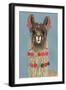 Adorned Llama IV-Victoria Borges-Framed Art Print