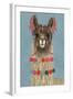 Adorned Llama IV-Victoria Borges-Framed Art Print