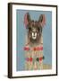 Adorned Llama IV-Victoria Borges-Framed Art Print