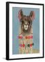 Adorned Llama IV-Victoria Borges-Framed Art Print