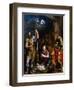 Adotation of the Shepherds with the Saints Longinus and John the Evangelist-Giulio Romano-Framed Premium Giclee Print