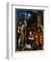 Adotation of the Shepherds with the Saints Longinus and John the Evangelist-Giulio Romano-Framed Premium Giclee Print