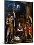 Adotation of the Shepherds with the Saints Longinus and John the Evangelist-Giulio Romano-Mounted Premium Giclee Print