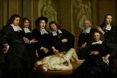Superintendents of the Collegium Medicum in Amsterdam-Adriaen Backer-Framed Art Print