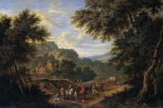 Landscape with Cattle, Second half 17th - Early 18th-Adriaen Fransz Boudewijns-Giclee Print