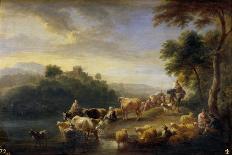 Landscape -18th Century-Adriaen Fransz Boudewijns-Framed Giclee Print