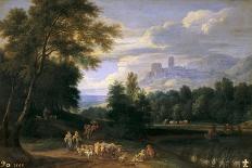 Landscape with Cattle, Second half 17th - Early 18th-Adriaen Fransz Boudewijns-Giclee Print