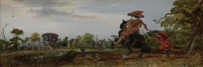 Prince Maurice and Frederick Henry at the Valkenburg Horse Fair-Adriaen Pietersz van de Venne-Art Print