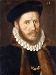 Portrait of a Bearded Gentleman, Bust Length, Wearing Gold Chains Beneath a Fur-Lined Coat, 1575-Adriaen Thomasz Key-Giclee Print