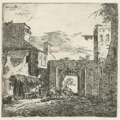 Inn at city gate, 1653