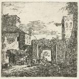 Inn at city gate, 1653-Adriaen van de Velde-Giclee Print