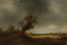Landscape with an Old Oak-Adriaen Van Ostade-Art Print
