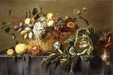 A Basket of Fruit on a Draped Table, C.1635-Adriaen van Utrecht-Giclee Print