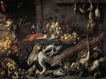 A Basket of Fruit on a Draped Table. About 1635-Adriaen van Utrecht-Giclee Print