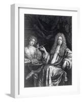 Adrian Beverland, Engraved by Isaac Beckett, C.1681-88-Dutch School-Framed Giclee Print