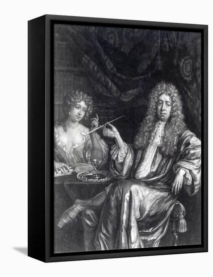 Adrian Beverland, Engraved by Isaac Beckett, C.1681-88-Dutch School-Framed Stretched Canvas