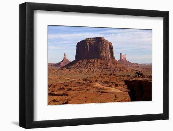 Adrian, Last Cowboy of Monument Valley, Utah, United States of America, North America-Olivier Goujon-Framed Photographic Print