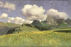 A Field of Marigolds, Lower Alps, 1902-Adrian Scott Stokes-Framed Giclee Print