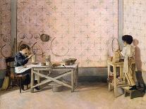 Children Working in Alabaster-Adriano Cecioni-Giclee Print