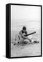 Adriano Celentano on the Sea Shore-Marisa Rastellini-Framed Stretched Canvas