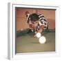 Adriano Celentano Playing Billiards-null-Framed Premium Photographic Print