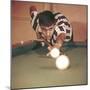 Adriano Celentano Playing Billiards-null-Mounted Premium Photographic Print