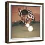 Adriano Celentano Playing Billiards-null-Framed Photographic Print