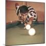 Adriano Celentano Playing Billiards-null-Mounted Photographic Print