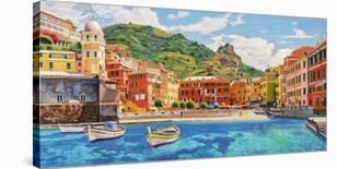 Vernazza nel sole-Adriano Galasso-Art Print