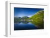 Adriatic reflection and the Great Wall above the city center, Ston, Dalmatian Coast, Croatia-Russ Bishop-Framed Photographic Print