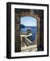 Adriatic Sea Framed By Gate, Dubrovnik, Croatia-Adam Jones-Framed Photographic Print