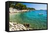 Adriatic Sea, Hvar Island, Dalmatian Coast, Croatia, Europe-Matthew Williams-Ellis-Framed Stretched Canvas