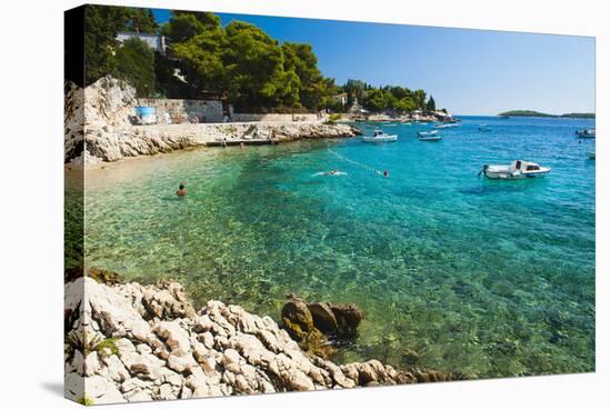 Adriatic Sea, Hvar Island, Dalmatian Coast, Croatia, Europe-Matthew Williams-Ellis-Stretched Canvas