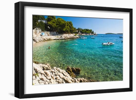 Adriatic Sea, Hvar Island, Dalmatian Coast, Croatia, Europe-Matthew Williams-Ellis-Framed Photographic Print