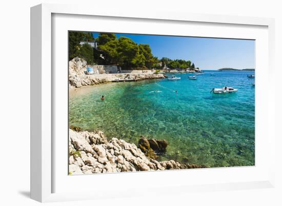 Adriatic Sea, Hvar Island, Dalmatian Coast, Croatia, Europe-Matthew Williams-Ellis-Framed Photographic Print