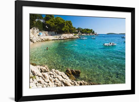 Adriatic Sea, Hvar Island, Dalmatian Coast, Croatia, Europe-Matthew Williams-Ellis-Framed Photographic Print