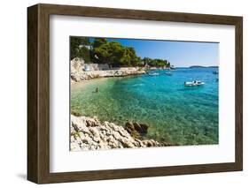 Adriatic Sea, Hvar Island, Dalmatian Coast, Croatia, Europe-Matthew Williams-Ellis-Framed Photographic Print