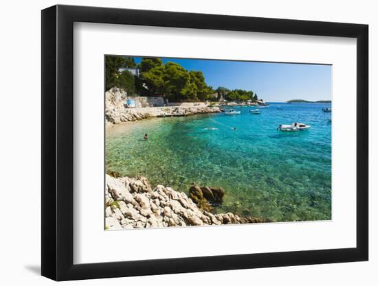 Adriatic Sea, Hvar Island, Dalmatian Coast, Croatia, Europe-Matthew Williams-Ellis-Framed Photographic Print