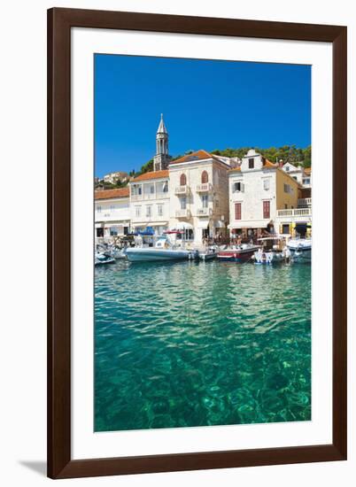 Adriatic Sea, Hvar Town Centre, Hvar Island, Dalmatian Coast, Croatia, Europe-Matthew Williams-Ellis-Framed Photographic Print