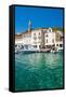 Adriatic Sea, Hvar Town Centre, Hvar Island, Dalmatian Coast, Croatia, Europe-Matthew Williams-Ellis-Framed Stretched Canvas