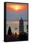 Adriatic Sunset, Cavtat, Dubrovnik Riviera, Dalmatian Coast, Dalmatia, Croatia, Europe-Frank Fell-Framed Stretched Canvas