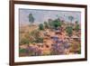 Adrica,Malawi,Lilongwe district. Typical village-ClickAlps-Framed Photographic Print