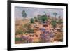 Adrica,Malawi,Lilongwe district. Typical village-ClickAlps-Framed Photographic Print