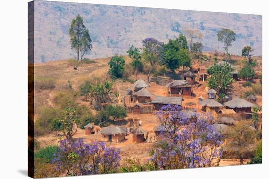 Adrica,Malawi,Lilongwe district. Typical village-ClickAlps-Stretched Canvas