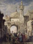 Mosquée d'al-Azhar au Caire-Adrien Dauzats-Giclee Print