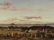 The Taking of Setif during the Conquest of Algeria, 21St October 1839, 1844 (Oil on Canvas)-Adrien Dauzats-Giclee Print