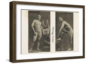 Adrien Deriaz. la santé par le sport. N°33 8 ? 1913,  leveur de poids-null-Framed Giclee Print