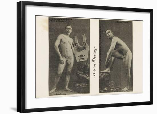 Adrien Deriaz. la santé par le sport. N°33 8 ? 1913,  leveur de poids-null-Framed Giclee Print