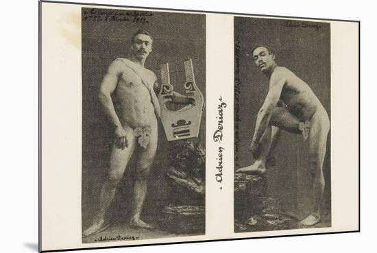 Adrien Deriaz. la santé par le sport. N°33 8 ? 1913,  leveur de poids-null-Mounted Giclee Print