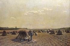 Harvest Scene, 1879-Adrien Louis Demont-Framed Giclee Print